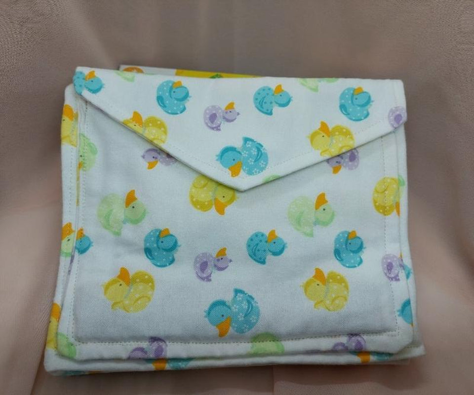 Bottle Butler, Burp Cloth Bottle Holder, Baby Shower Gift, Hands Free Bottle Feeding for New Moms and Grandparents, Handmade Shower Gift.