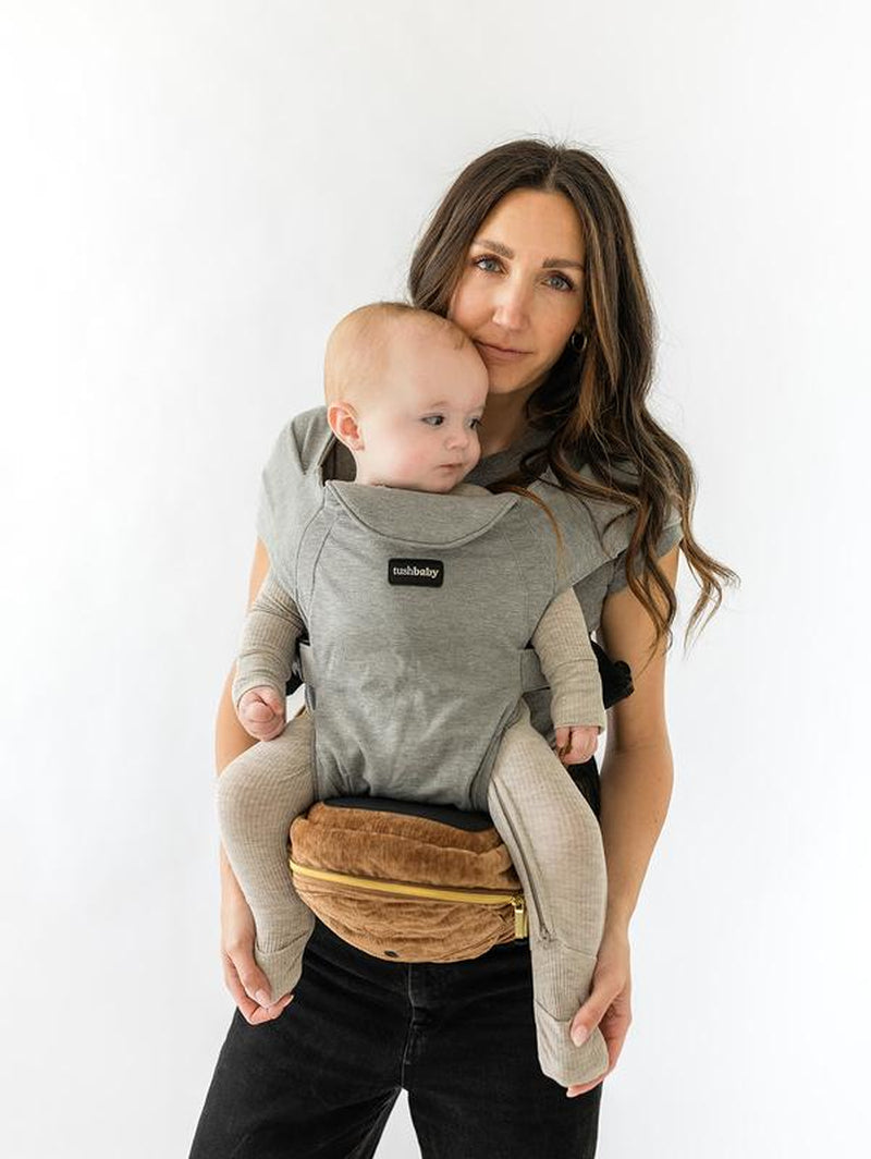 Tushbaby Hip Seat Hands-Free Attachment- Baby and Toddler Carrier up to 36 Months or 45 Pounds