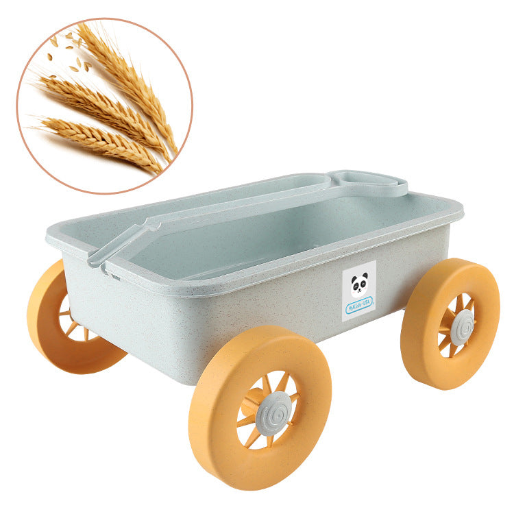 Children’s Wheat Straw Little Boy Beach Pusher Toy