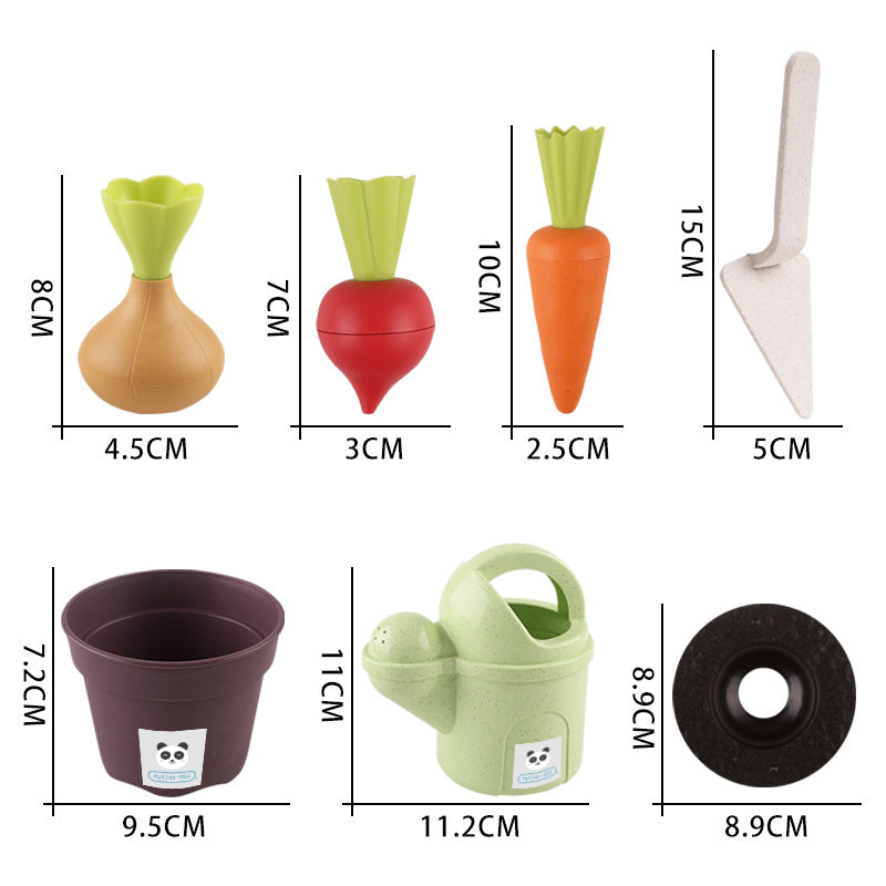 Children’s Beach Toy Set – Wheat Straw Gardening Sand Play Kit