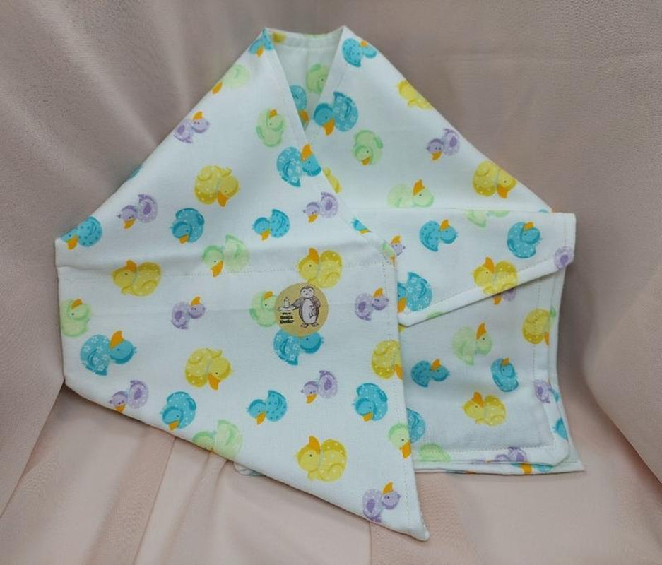 Bottle Butler, Burp Cloth Bottle Holder, Baby Shower Gift, Hands Free Bottle Feeding for New Moms and Grandparents, Handmade Shower Gift.