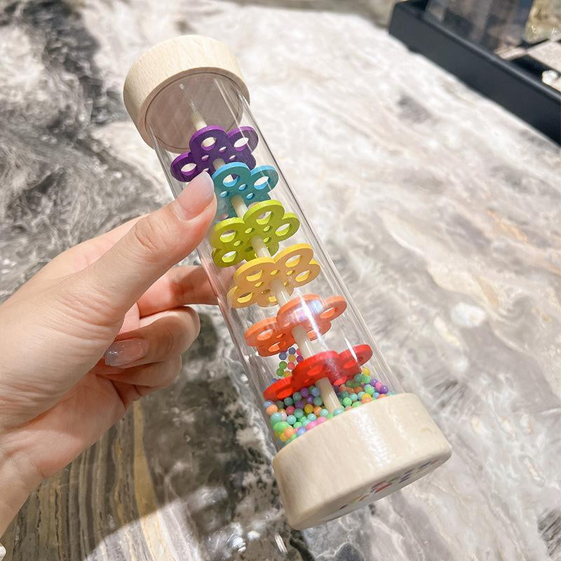Rain Sound Tube Simulator Toy Rainbow Hourglass Sand Bell Educational Music Class Puzzle Half Discussion Instrument Kids Gift (The Product Has Two Sizes to Choose : 1 Small Size or 1 Large Size), Gift