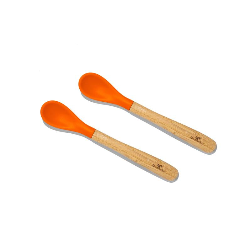 Infant Spoons Small Scoop | Bamboo & Silicone