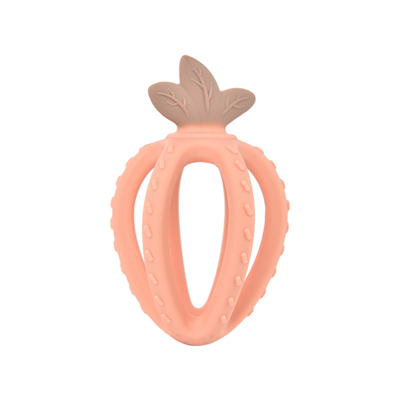 Baby Teething Toys – Strawberry Silicone Teething-1