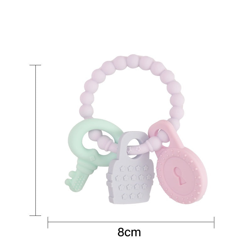 Baby Teething Toys – Key Bracelet Silicone Teething Sticks-1