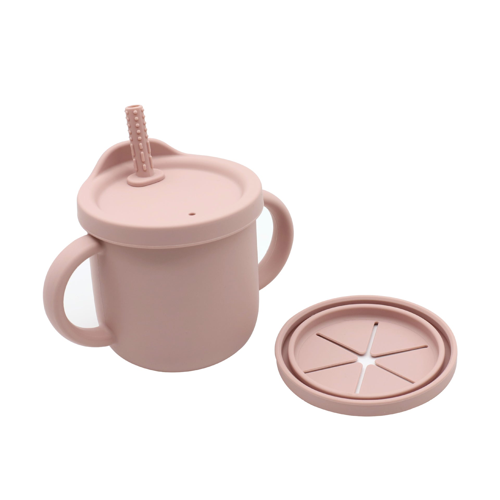 Baby Anti-Drop And Anti-Spill Binaural Learning Drinking Cup silicone-1