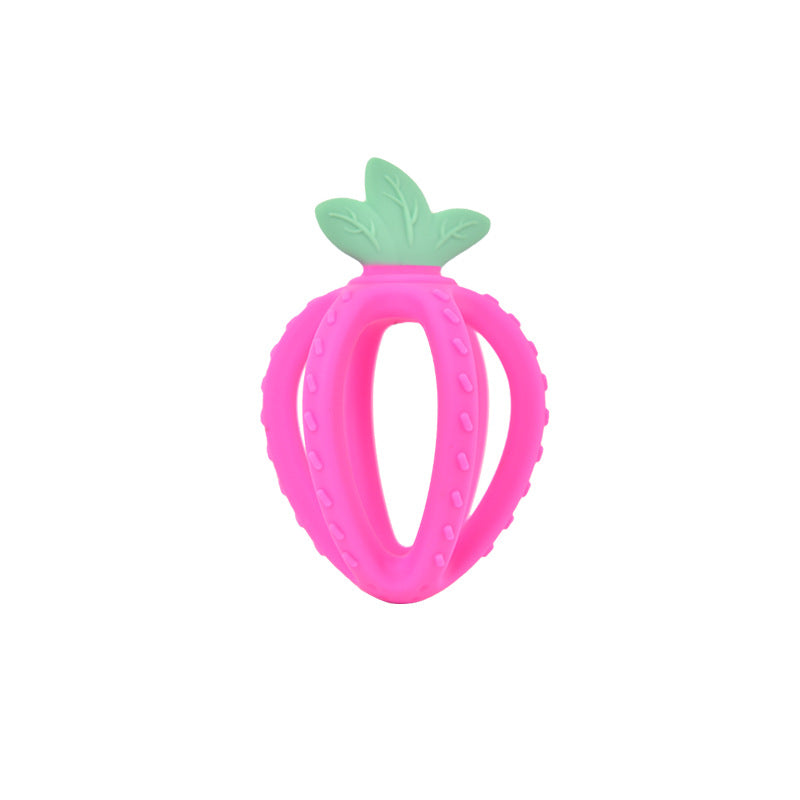 Baby Teething Toys – Strawberry Silicone Teething-3