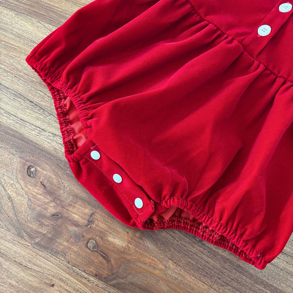 Autumn Arrival Baby Kids Girls Color Patchwork Long-sleeved Onesies and Dress – Princess Sister Matching Set-4