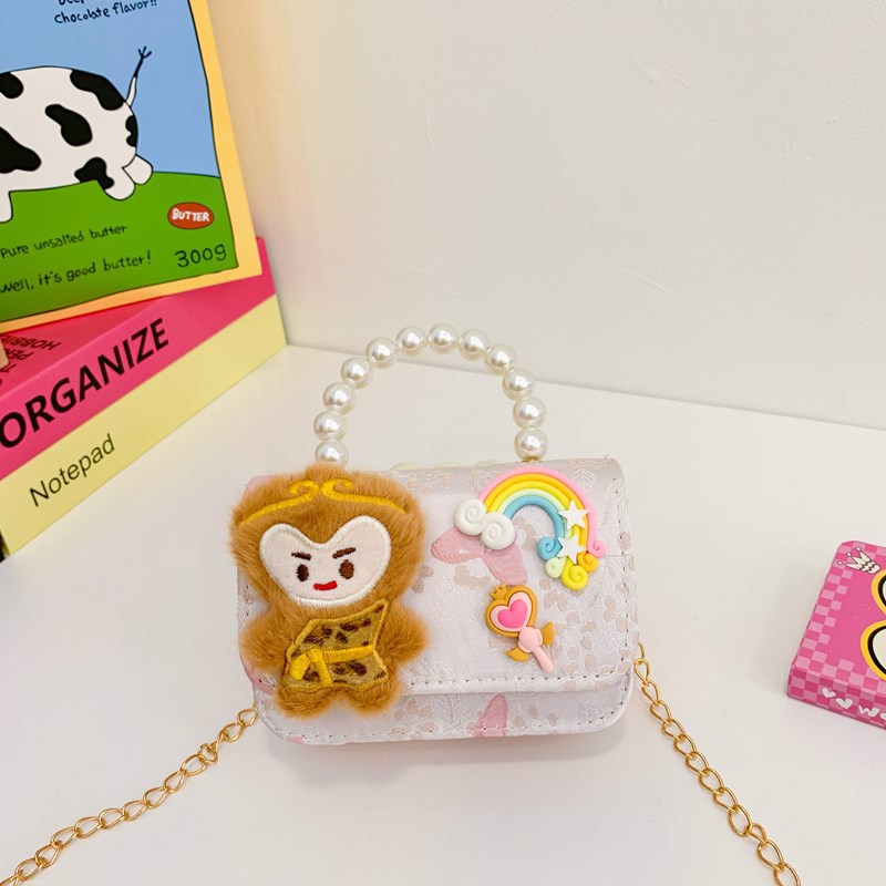 Stylish Cartoon Cute Little Monkey Girls’ Shoulder Bag-2