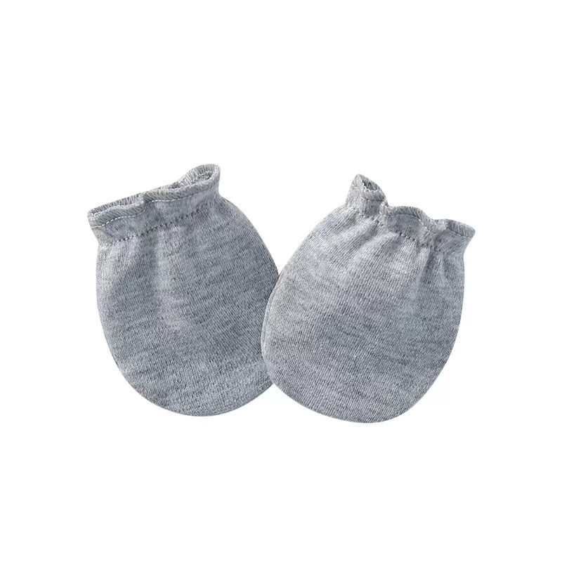 Newborn Baby Solid Color Soft Cotton Gloves For All Seasons-9